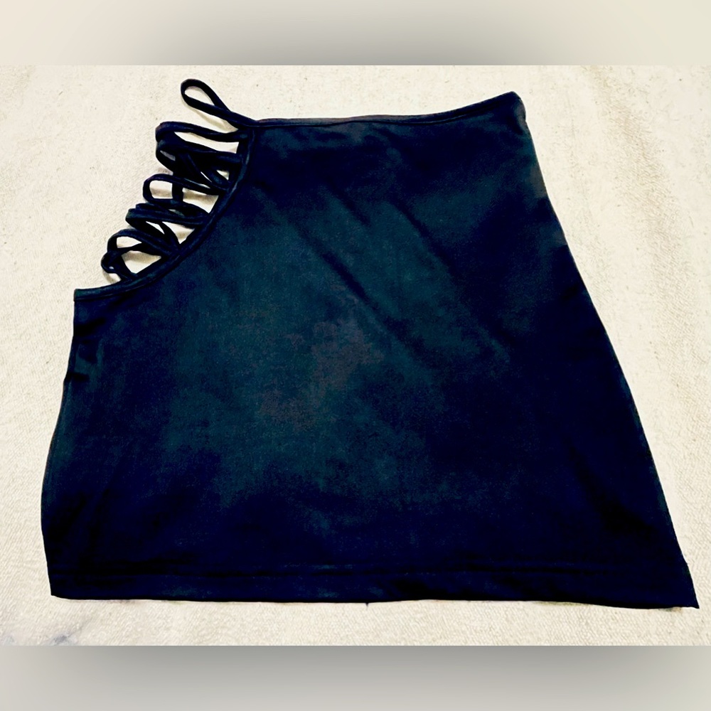 Exotic Sexy Black Club Mini Skirt Hip Cut Out Women’s X-Small Intimates